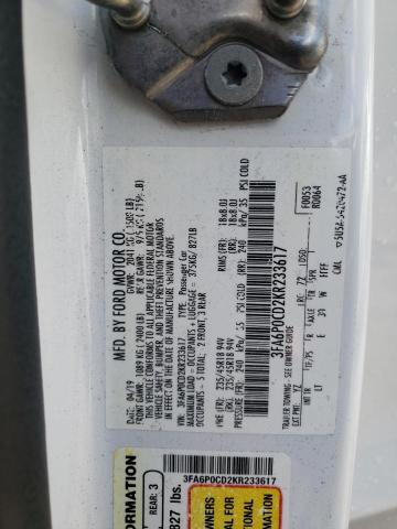 3FA6P0CD2KR233617 Ford FUSION SEL