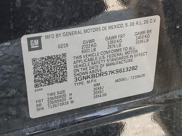 2019 CHEVROLET BLAZER 3LT - 3GNKBDRS7KS613282