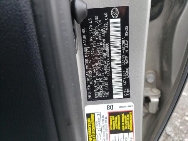 2020 LEXUS ES 350 LUX - 58AEZ1B13LU058600