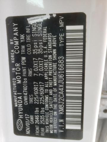 KM8J2CA4XJU616683 Hyundai TUCSON SE