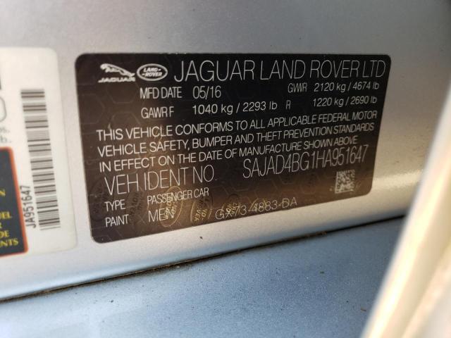 2017 JAGUAR XE PREMIUM - SAJAD4BG1HA951647