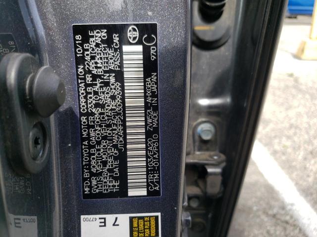 JTDKARFP2J3099399 Toyota PRIUS PRIME