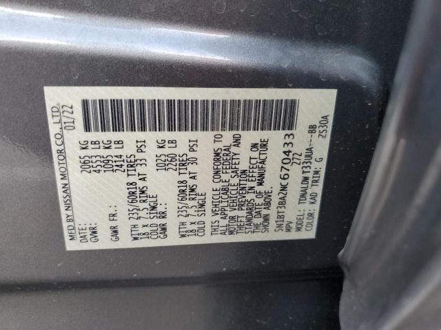 5N1BT3BA2NC670433 Nissan ROGUE SV