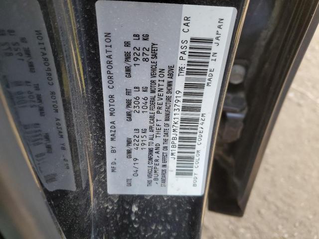 JM1BPBJM7K1137919 Mazda 3