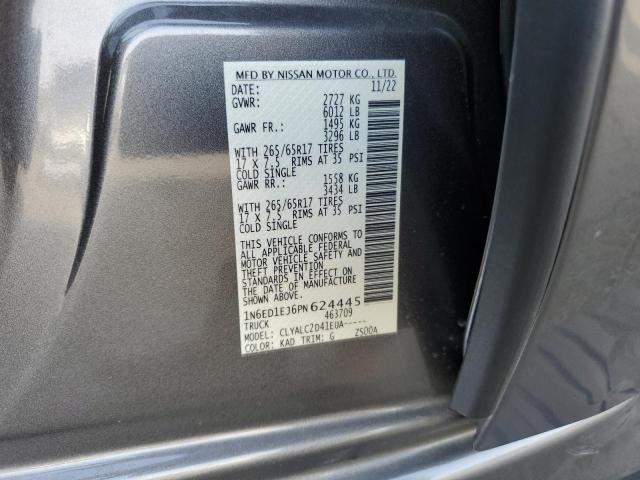 1N6ED1EJ6PN624445 Nissan FRONTIER S
