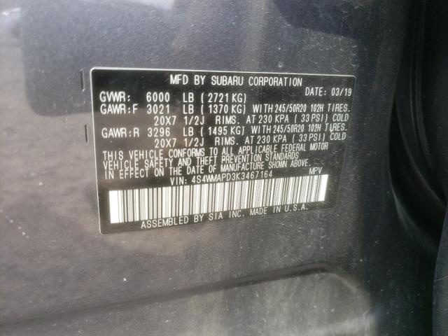 4S4WMAPD3K3467164 Subaru Ascent Limited