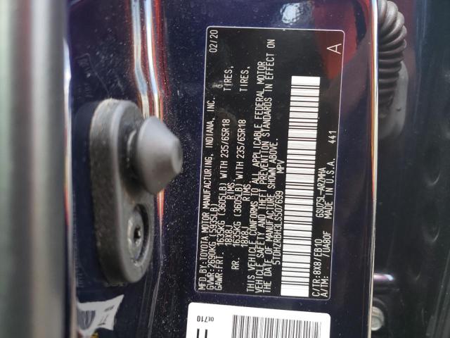 VIN 5TDHZRBH3LS507699 2020 Toyota Highlander, Xle no.13