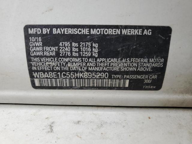 2017 BMW 330E - WBA8E1C55HK895290