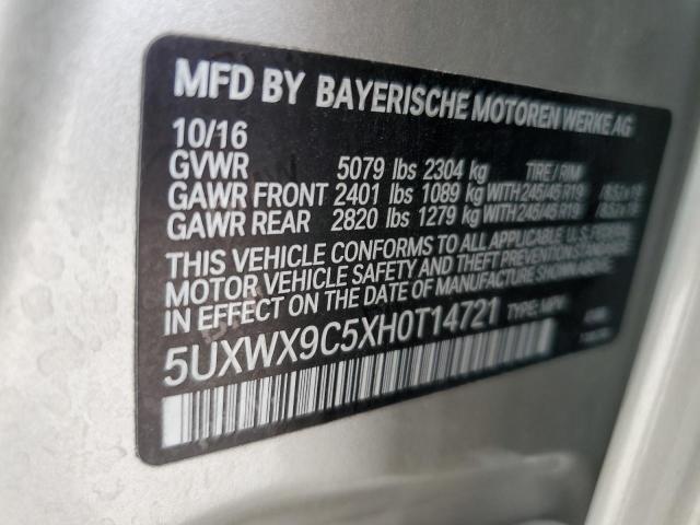 5UXWX9C5XH0T14721 2017 BMW X3, photo no. 13