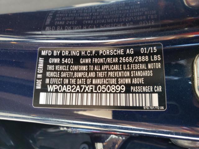 2015 PORSCHE PANAMERA S - WP0AB2A7XFL050899