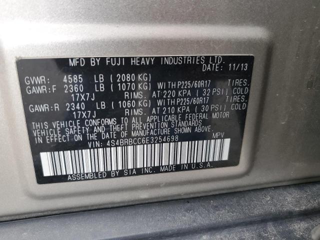 4S4BRBCC6E3254698 Subaru Outback 2.5i Premium