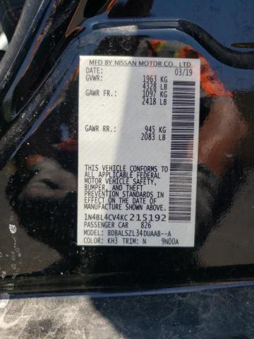 1N4BL4CV4KC215192 Nissan ALTIMA SR