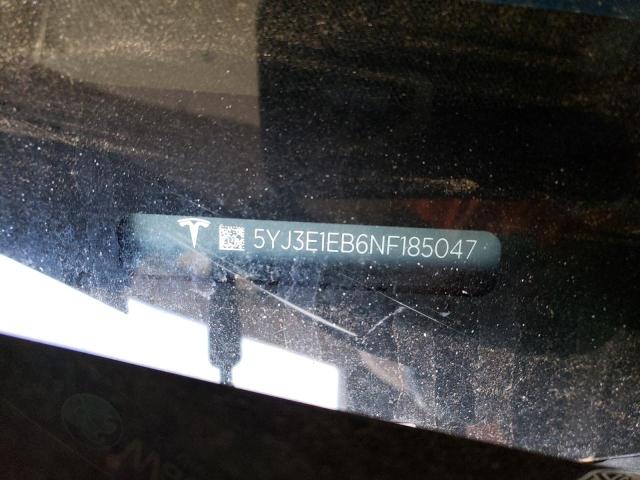 2022 TESLA MODEL 3 AW 5YJ3E1EB6NF185047