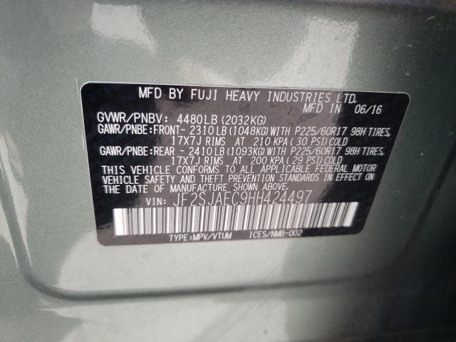 JF2SJAEC9HH424497 Subaru Forester 2.5i Premium