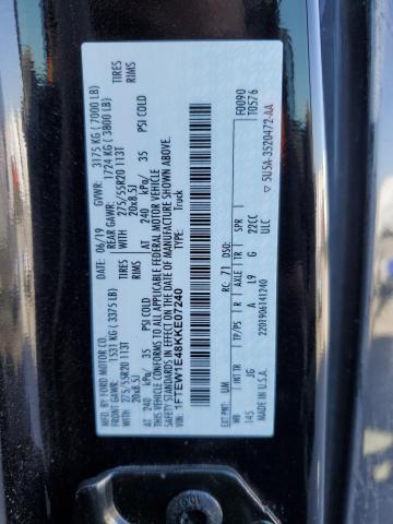 1FTEW1E48KKE07240 Ford F150 Supercrew