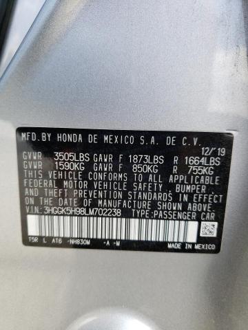 2020 HONDA FIT EXL - 3HGGK5H98LM702238