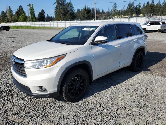 Salvage cars for sale from Copart Graham, WA: 2015 Toyota Highlander LE