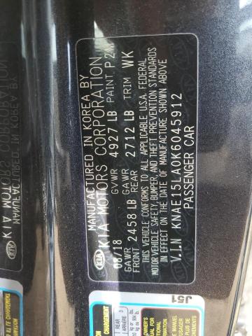 KNAE15LA0K6045912 KIA Stinger