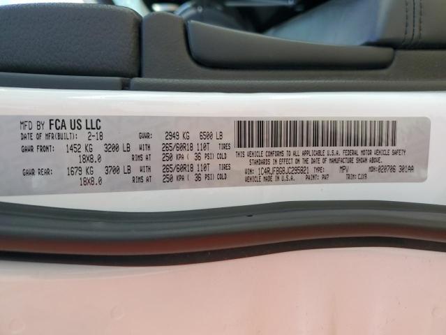 1C4RJFBG8JC295821 Jeep Grand Cherokee Limited