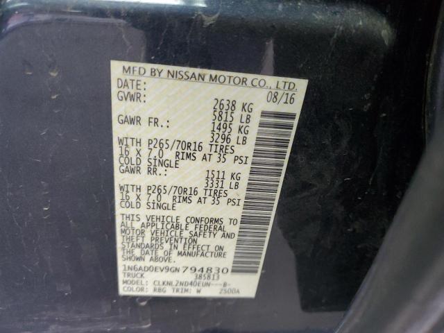 1N6AD0EV9GN794830 Nissan FRONTIER S
