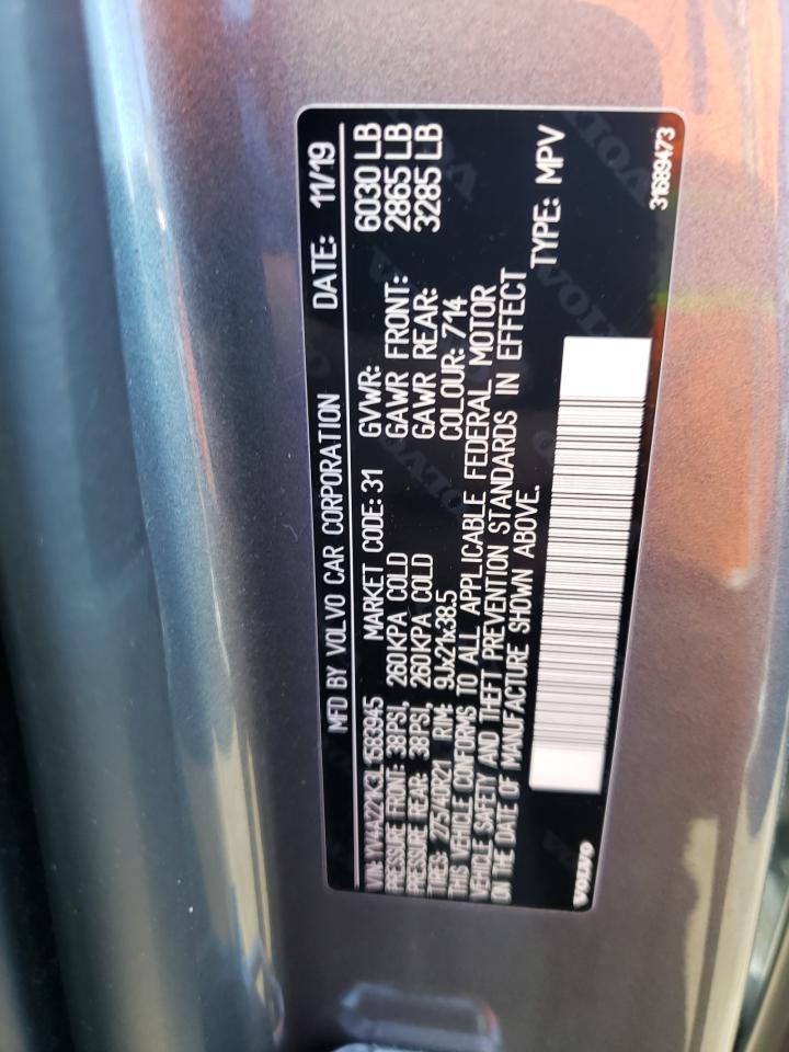 YV4A221K3L158394 2020 Volvo Xc90 T6 Momentum