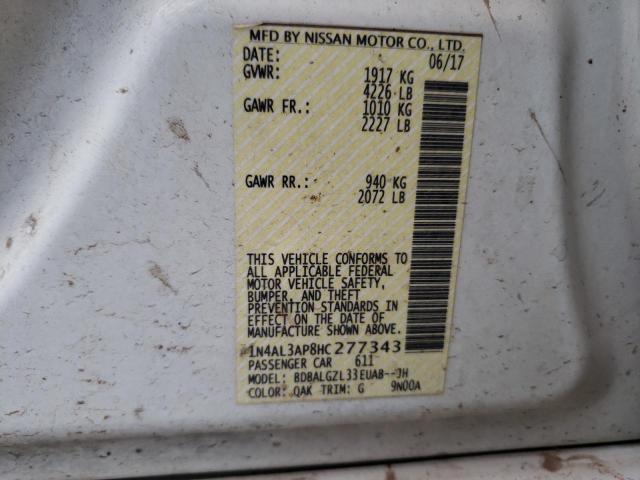1N4AL3AP8HC277343 Nissan ALTIMA 2.5
