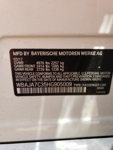 WBAJA7C35HG905009 BMW 530 XI