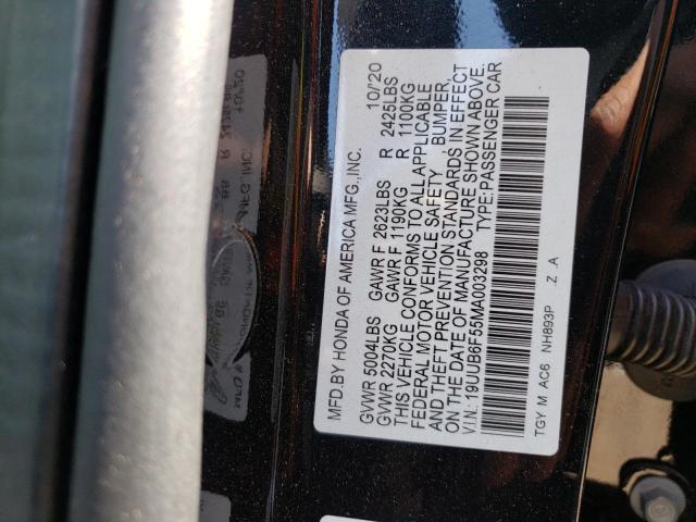 2021 ACURA TLX TECH A - 19UUB6F55MA003298