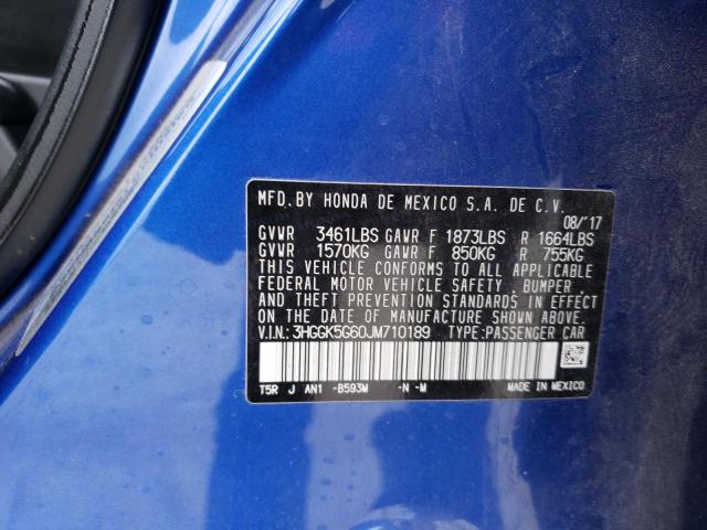 2018 HONDA FIT SPORT - 3HGGK5G60JM710189