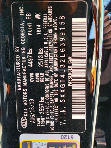 5XXGT4L32LG399158 KIA Optima Lx