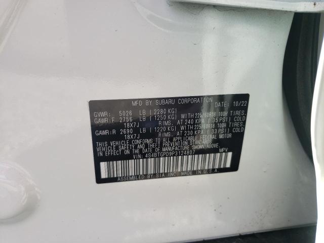 4S4BTGPD9P3124807 Subaru Outback Touring