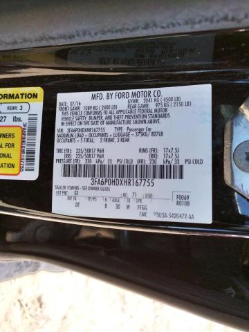 3FA6P0HDXHR167755 Ford FUSION SE