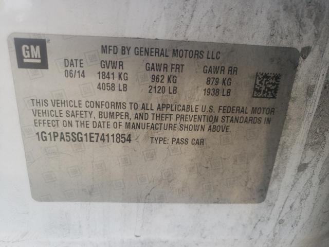 1G1PA5SG1E7411854 Chevrolet CRUZE LS