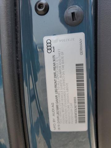2020 AUDI S7 PRESTIG - WAUSFAF20LN018993