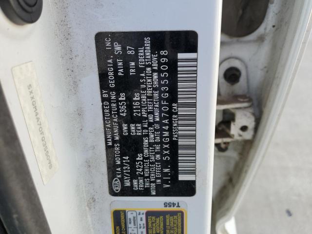 5XXGM4A70FG355098 KIA Optima Lx