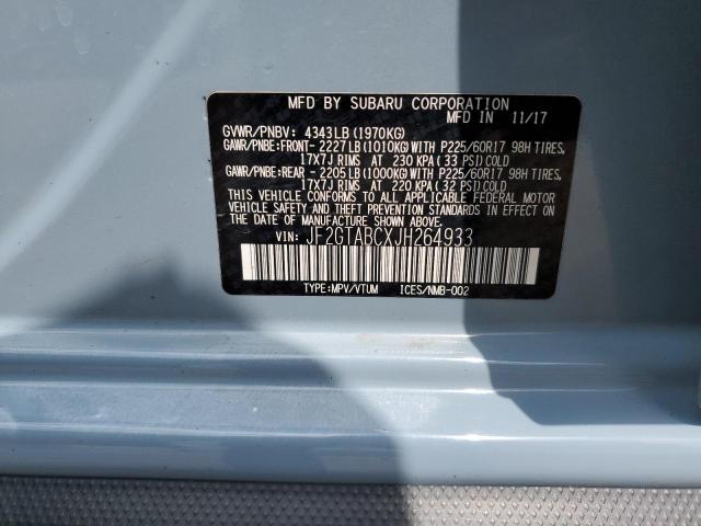 JF2GTABCXJH264933 Subaru Crosstrek Premium