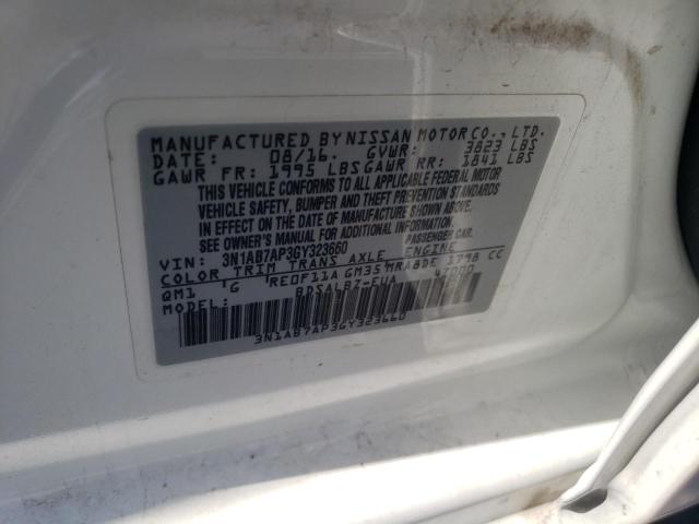 3N1AB7AP3GY323660 Nissan SENTRA S