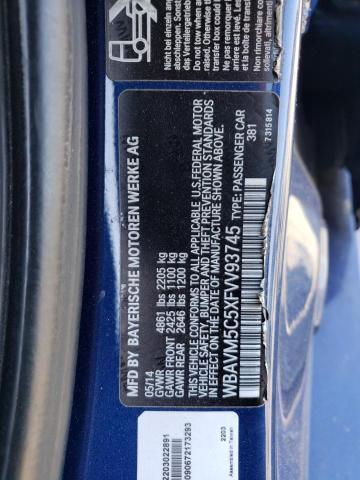 2015 BMW X1 XDRIVE3 WBAVM5C5XFVV93745