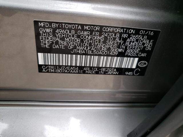 2016 LEXUS GS 200T BA JTHBA1BL5GA001439