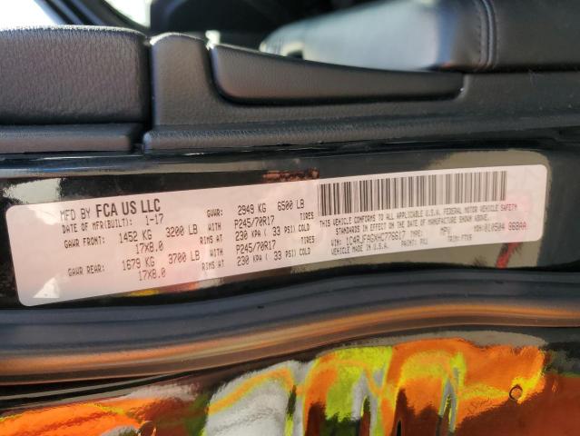 1C4RJFAGXHC776617 Jeep Grand Cherokee Laredo