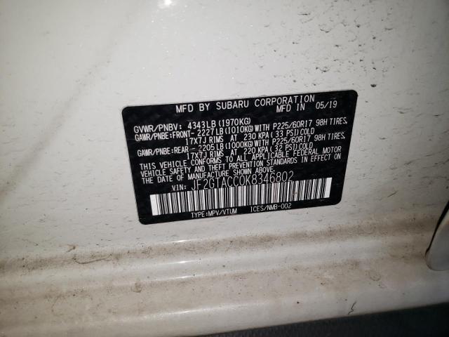 JF2GTACC0K8346802 Subaru Crosstrek Premium