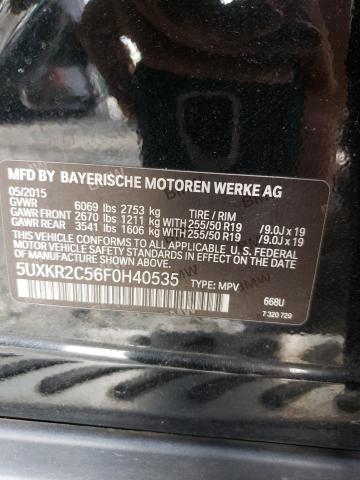 2015 BMW X5 SDRIVE3 - 5UXKR2C56F0H40535