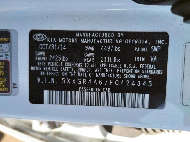 5XXGR4A67FG424345 KIA OPTIMA SX