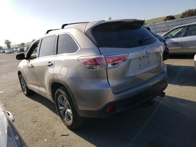 VIN 5TDZKRFH0ES020725 2014 Toyota Highlander, LE no.2