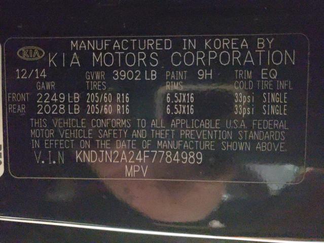 2015 KIA SOUL - KNDJN2A24F7784989