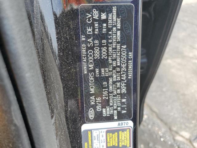 3KPFL4A73HE050074 KIA FORTE LX