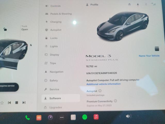5YJ3E1EA8MF048326 Tesla MODEL 3