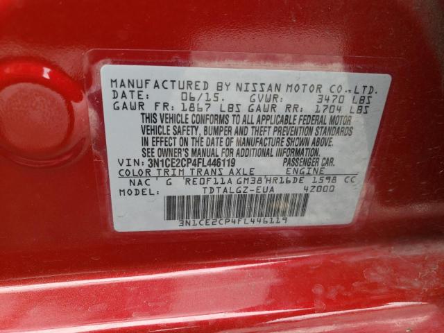 3N1CE2CP4FL446119 Nissan Versa Note S