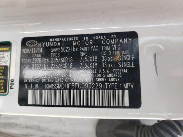 2015 HYUNDAI SANTA FE G - KM8SMDHF5FU099229