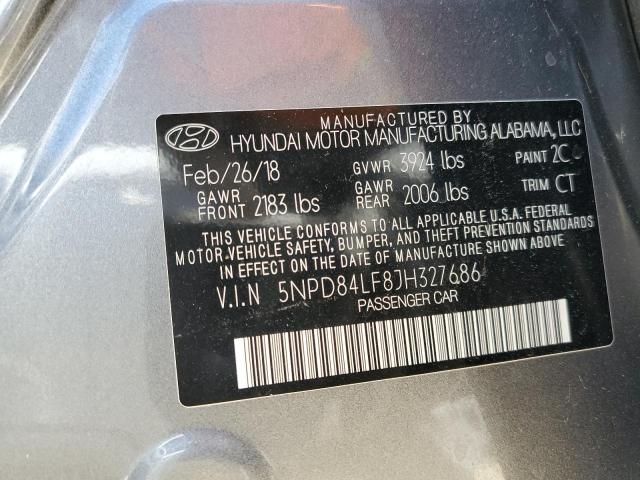Hyundai ELANTRA SEL 2018 5NPD84LF8JH327686 Image 12